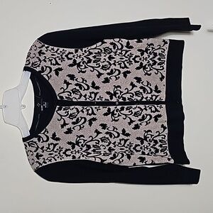 Ronni Nicole Black & Gold Long Sleeve women's Sweater Size M